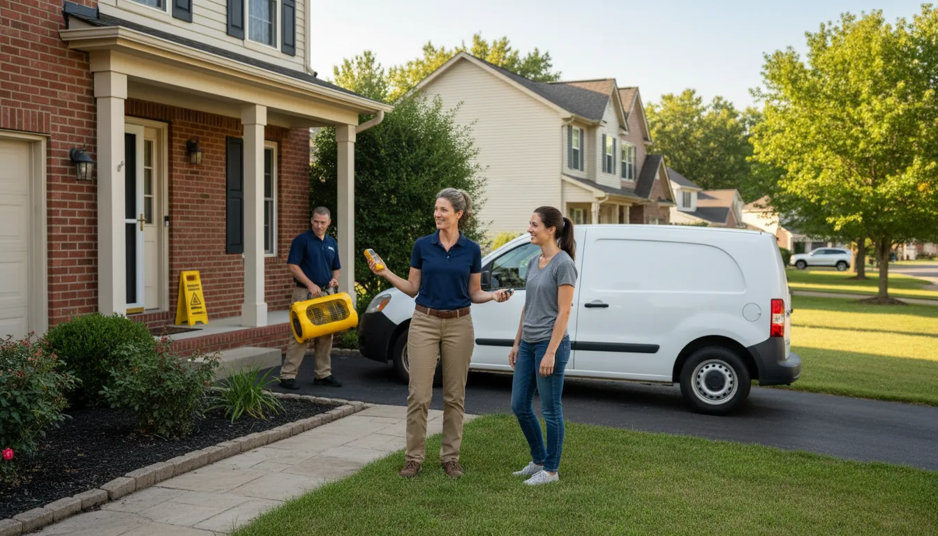 Residential water damage restoration in Malmo, NE